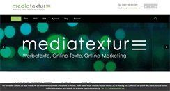 Desktop Screenshot of mediatextur.de